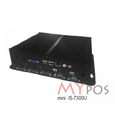 myPOS mini 3 I5-7200U, RAM 8Gb, SSD 240GB, 10 USB (6 USB2.0, 4 USB 3.0), 6 COM, 1 LAN, VGA, HDMI, Mini-PCIe, без ОС